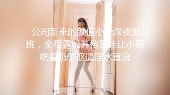  公司新来的颜值小妹深夜加班，全程露脸开档黑丝让小哥吃着奶子抠逼淫水直流