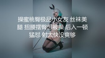 操蜜桃臀极品小女友 丝袜美腿 扭腰摆臀想被操 后入一顿猛怼 射太快没爽够