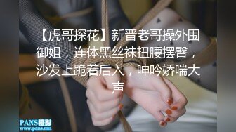 【虎哥探花】新晋老哥操外围御姐，连体黑丝袜扭腰摆臀，沙发上跪着后入，呻吟娇喘大声